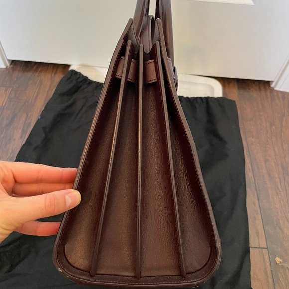 YSL Saint Laurent Sac de Jour Small Bordeaux Bag - Picture 8 of 16